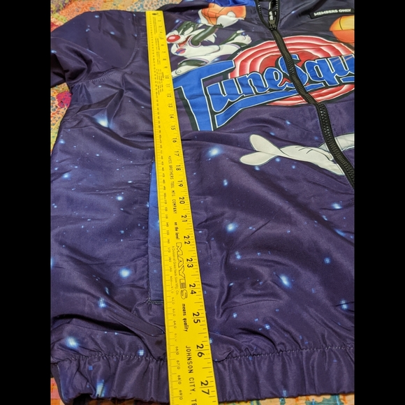 Members Only x Space Jam Tune Squad Windbreaker Jacket Size L Y2K - Picture 5 of 7